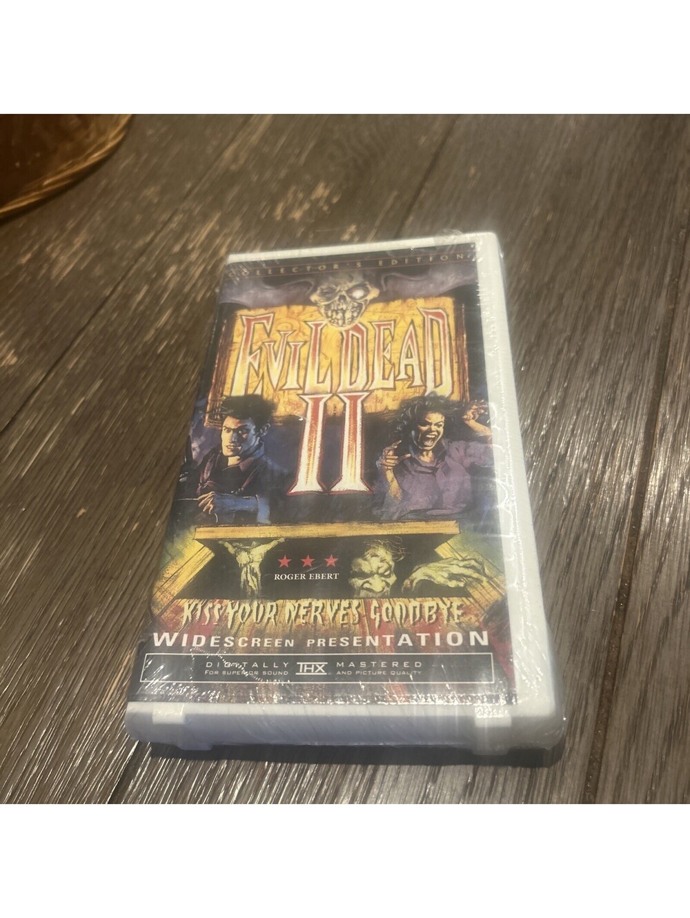 Evil Dead II 2 VHS 2000 Collectors Edition Black Plastic Case BRAND NEW SEALED